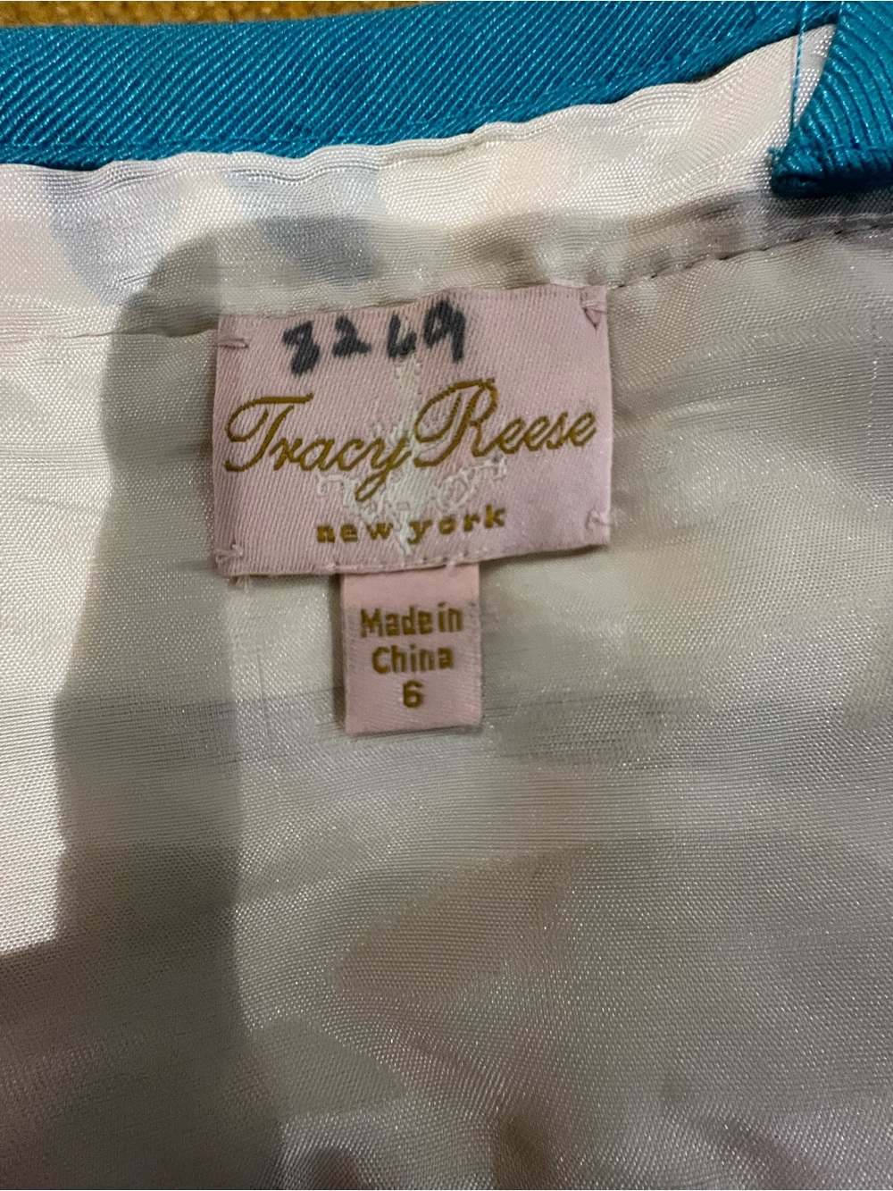 Tracy Reese Blue, Turquoise and White Floral Print Peplum Camisole - Picture 6 of 7